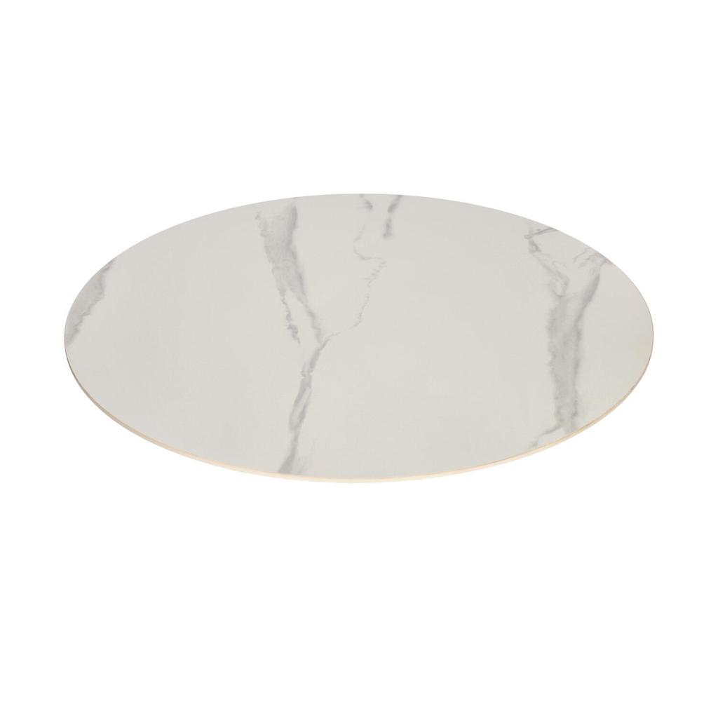 Skinny Premium Stone ROUND TABLE WHITE MARBLE