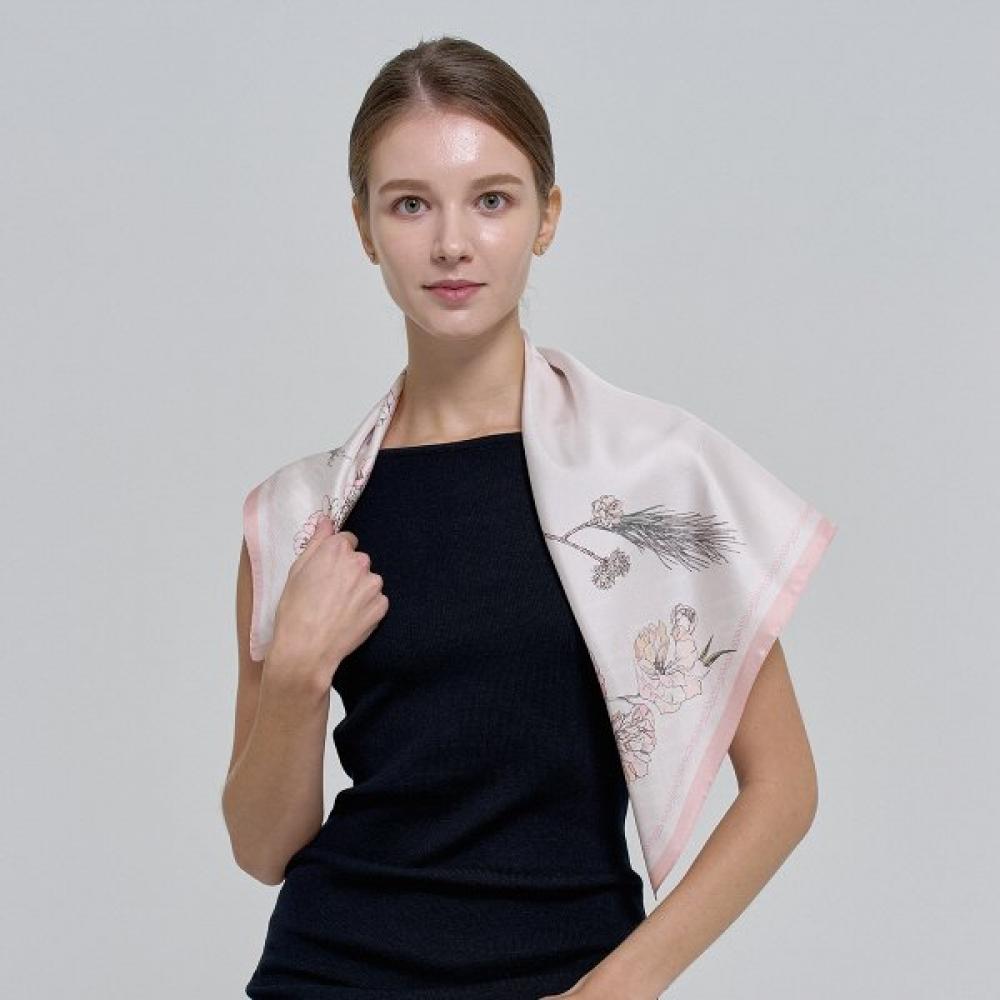 

Dal Cashmere Blossom Silk Square 65 Light Pink Single option