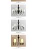Black Retro Wrought Iron Chandelier for Living, Dining, or Bedroom