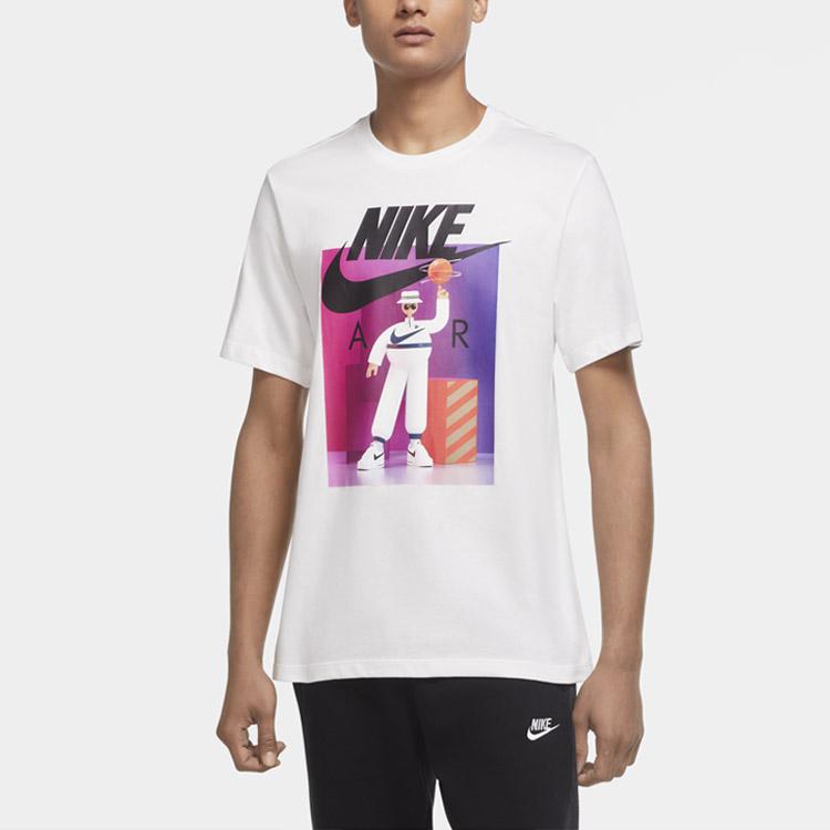 Nike Sportswear Printed Short Sleeve T-Shirt Men Tops White CW0411-100