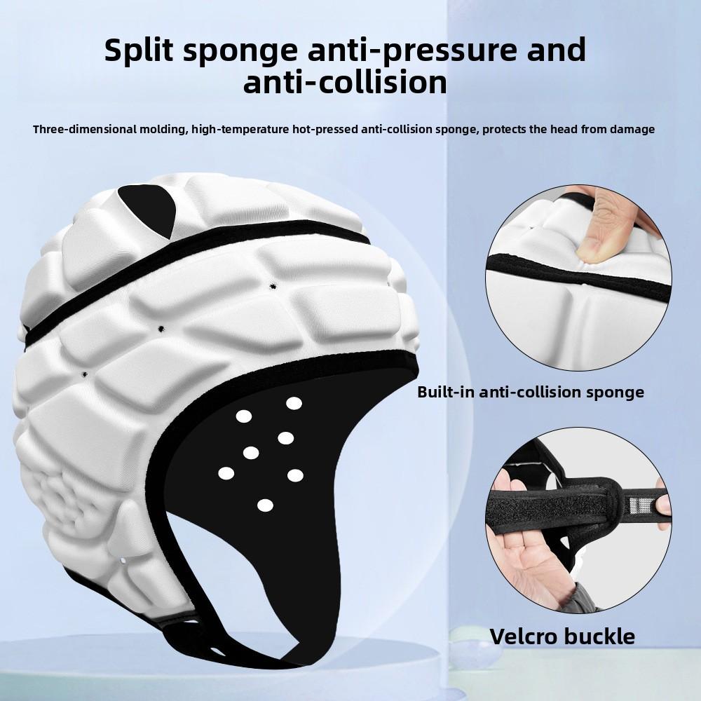 Outdoor Sports Safety Helmet Rugby Crash Cap Football Goalkeeper Head Guard Children's Training Wrestling Soft Protector
