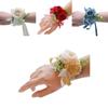 Wedding Rose Wrist Flower Bridal Ribbon Wrist Flower Party Floral Accessories