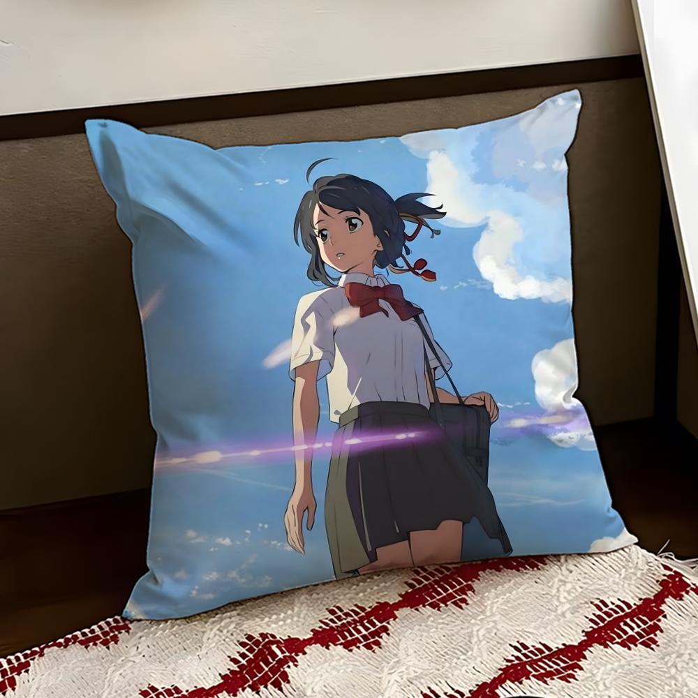 Cartoon Your NName Cushion Cover Reversible Soft Durable Pillow Cover Home Car MultiScene Use for Daily Comfort