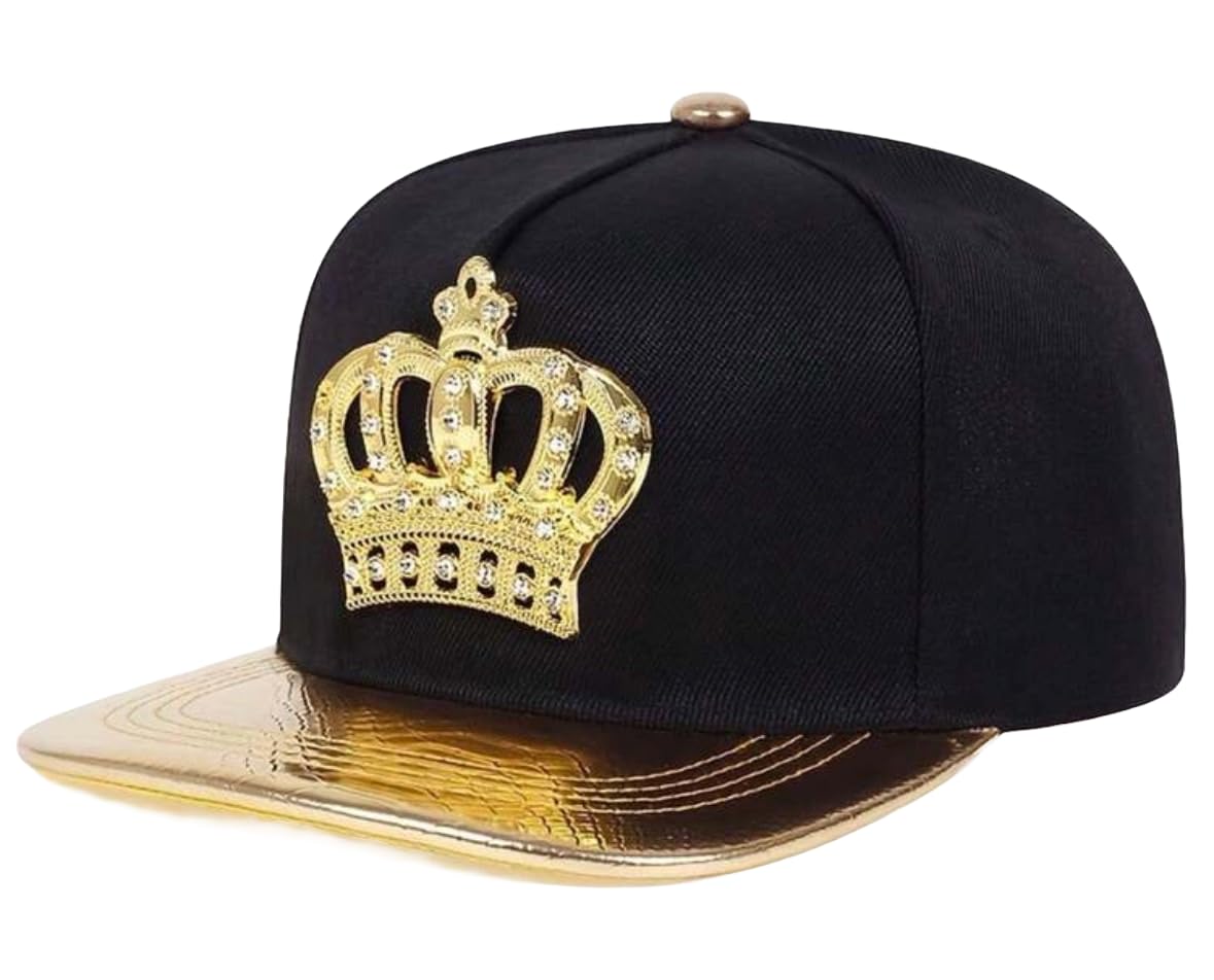 

Sproutsy Men s Cool Hip Hop Crown Cap (Gold)