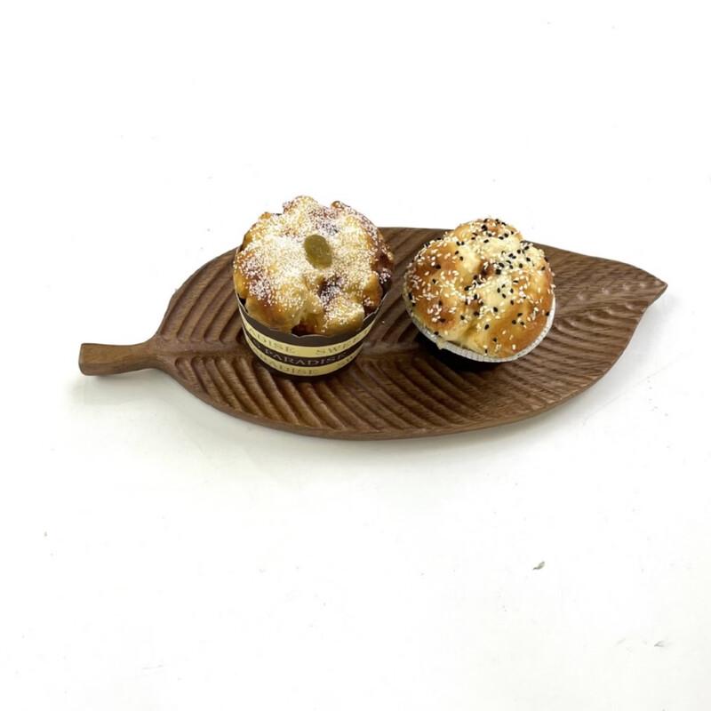 Ru Han Wooden Leaf Snack Plate