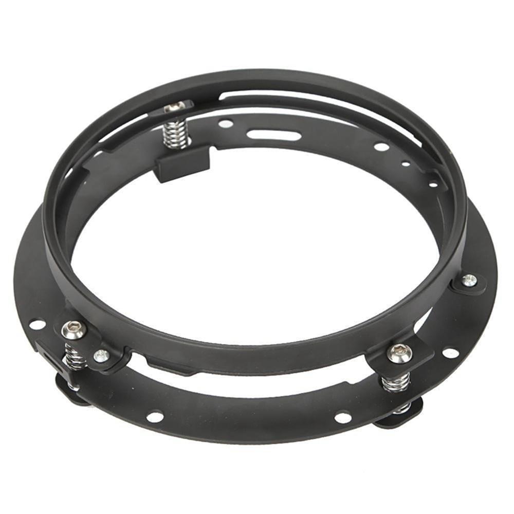 Black/Chrome 7" LED Headlight Mounting Bracket Ring Headlight Mount Lamp Holder Bracket For Wrangler JK Suzuki Samurai Car Motor