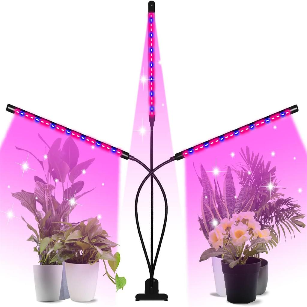 LED USB Grow Light Plants 5V Full Spectrum Light Home Flower Seedling Clip Phyto Lamp Dimmable Timing Control 3/9/12Hours