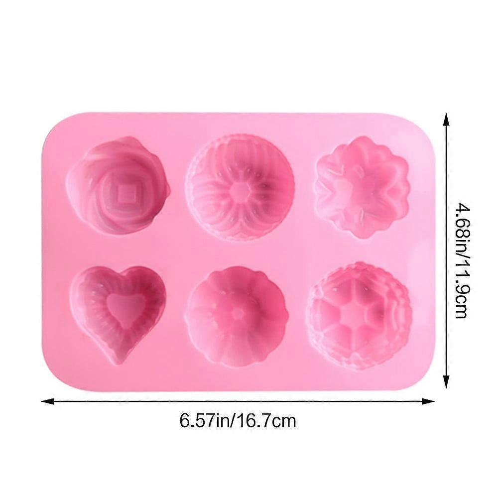 Flowers Star Love Silicone Cake Mold Muffin Chocolate Cookie Baking Mould Decor Home Essentials