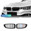 Front Kidney Grille Grill Compatible For BMW 4 Series F32 F33 F36 (2013-2019) M3 M4 Double Slats Gloss Black Grills