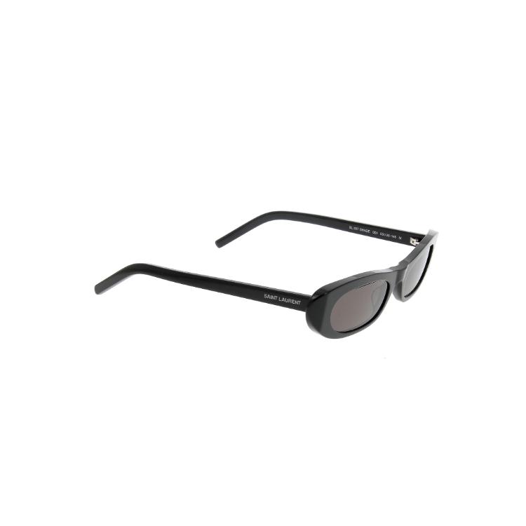 Saint Laurent Oval Sunglasses With Logo Women Sunglasses Black POIZON2406211288