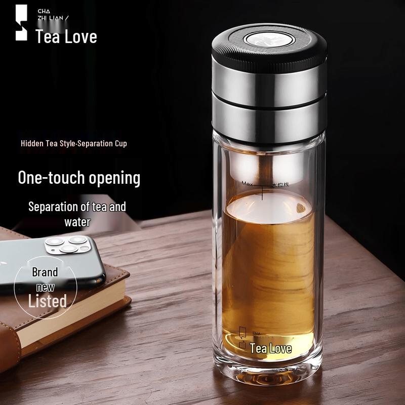 Portable Car Tea Infuser Glass Bottle
