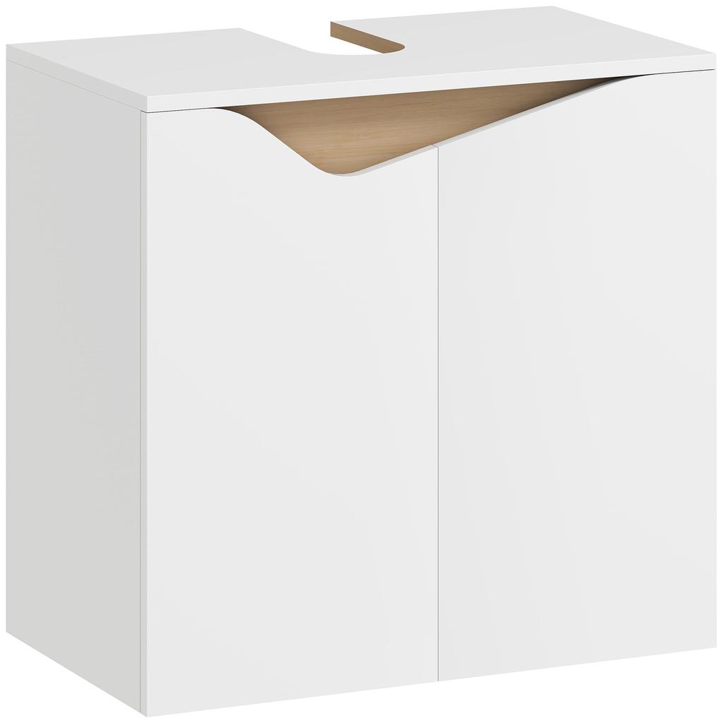 Vanity Unit, Bathroom Cabinet with Soft-Close Doors, White, 60 X 35 X 57.9 Cm