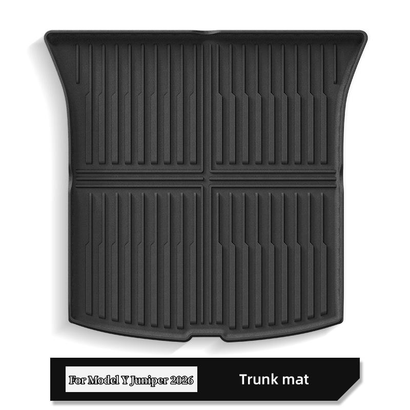 3Pcs Rear Cargo Mat Compatible with 2026 Tesla Model Y Juniper 5 Seater Trunk Cargo Liner Front and Rear Trunk Mat Cargo Liner