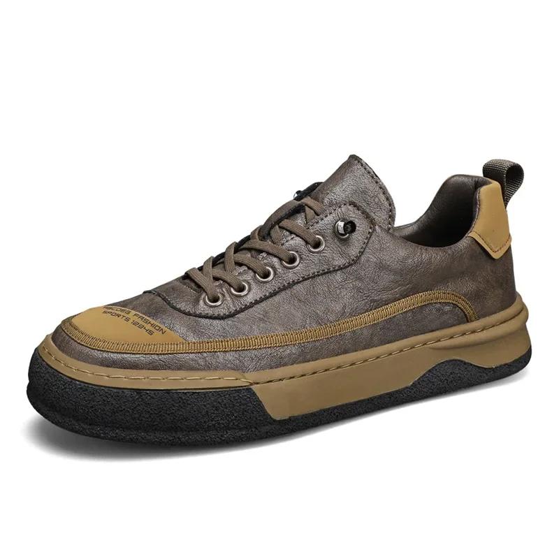 FashionMens Shoes Leather Male Men's Men Casual Shoes for Men Luxury Designer Loafers Platform Men Leather Man Shoes