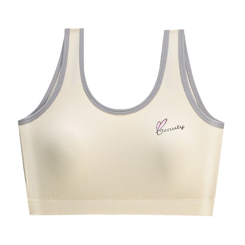 

Фиксированный бюстгальтер для девочек, нижнее белье для учениц средних и старших классов. one size бежевый