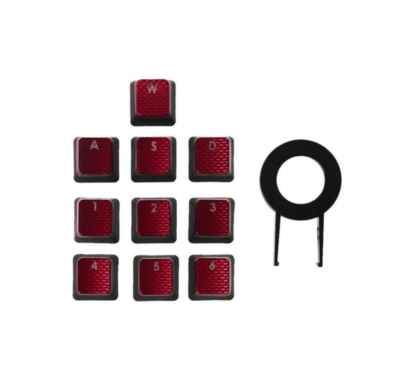 

SHEAWA Corsair K65, K70, K95 Keycap Replacement Mechanical Keyboard Accessories (Red)