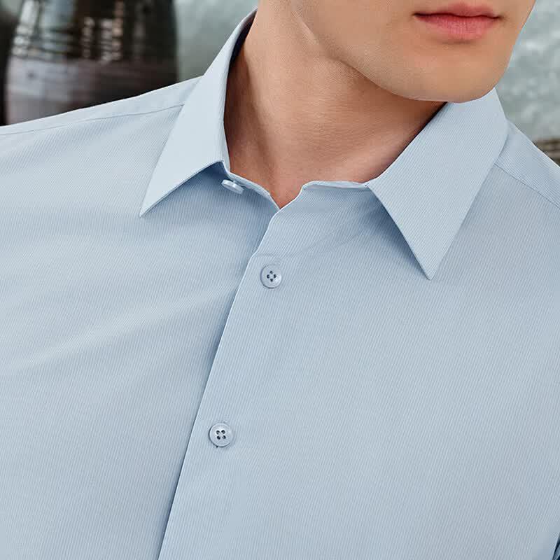 Youngor Men's Short Sleeve Slim Fit Shirt