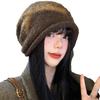 Korean Sweet and Cool Versatile Thickened Bow Pile Hat Autumn and Winter Casual Windproof Warm Wool Hat Big Head Cold Hat