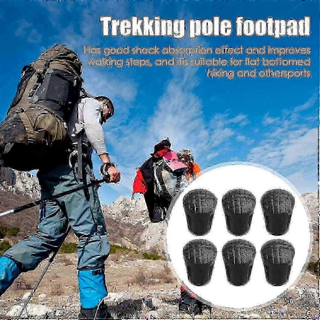 2026 Hot!! 2 Pcs Hiking Pole Replacement Tips | Trekking Pole Replacement Tips For Hiking Poles 6pcs - Hiking Sticks Caps Ends Replacement Tip Protect