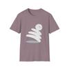 Unisex Softstyle T-Shirt Snowman Christmas Tumbling Motion Minimalist Winter