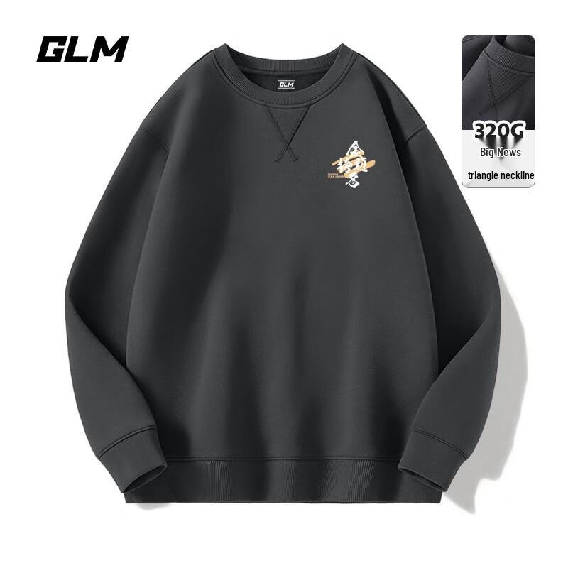 GLM Men's Heavyweight Loose Fit Graphic Sweatshirt