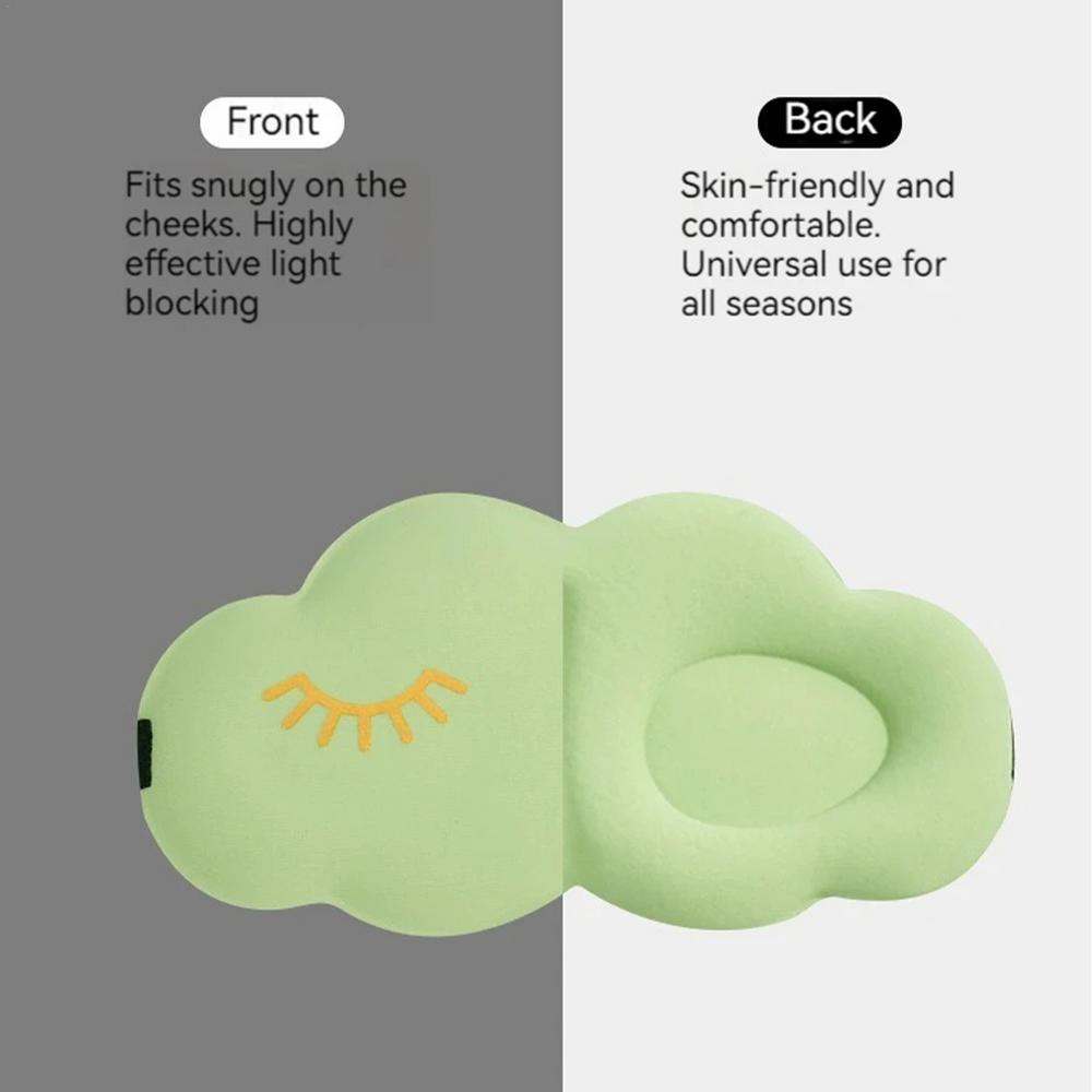Blind Folds For Sleep Cloud Shape Foam Blind Folds For Sleep Multifunctional Ergonomic Sleep Cover With Adjustable Button For