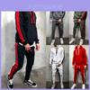 Mens Running Tracksuit Set With Hooded Jacket And Adjustable Waistline Pants For Activewear