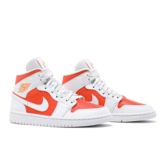 Women's Air Jordan 1 Mid SE Bright Citrus Mid-top Retro Sneakers CZ0774-800