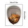 Strong Stickiness PVC Waterproof Removable Funny 3D Squirrel Animal Decal Wall Sticker
