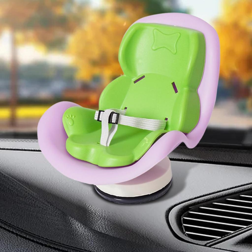 Plüsch Kindersitz, Auto Puppe, Auto Lüftungsschlitz Clip Puppensitz, Puppen Autositz -