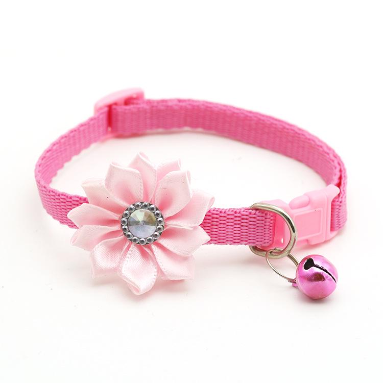 Pet Bell Flower Collar Dog Neck Collar Cat Neck Collar