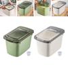 Cereal Rice Food Storage Container with Measuring Cup Pet Food Storage Box for Pet Food Flour Cat Dog Food Soybeans Bread