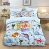 Cartoon Dinosaur Bedding Set 3D Print Colorful Dinosaur Pattern Boys Duvet Cover Pillowcase Multi Size Bedding Decoration