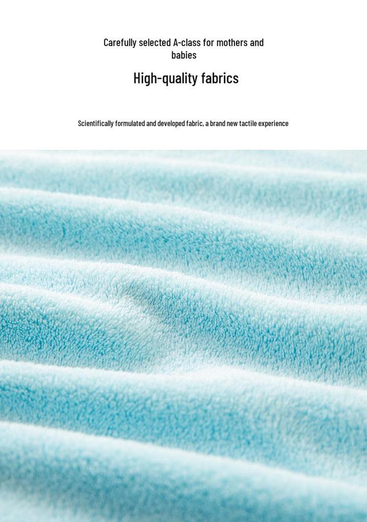 Hooded Coral Fleece Baby Swaddle Blanket & Bath Towel - Soft, Thick, No Shedding
