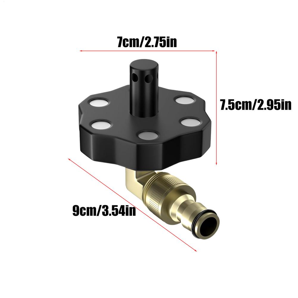 

Chassis Cleaner with Nozzle Magnetic Flushing Tools With Rotating Nozzle High-Pressure Chassis Cleaner for Truck Pickup Car Tire