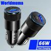 66W automobilinis įkroviklis C tipo USB greito įkrovimo PD automobilinio telefono adapteris, skirtas iPhone 15 14 13 12 Xiaomi Xiaomi Samsung S22 Quick Charge 3.0