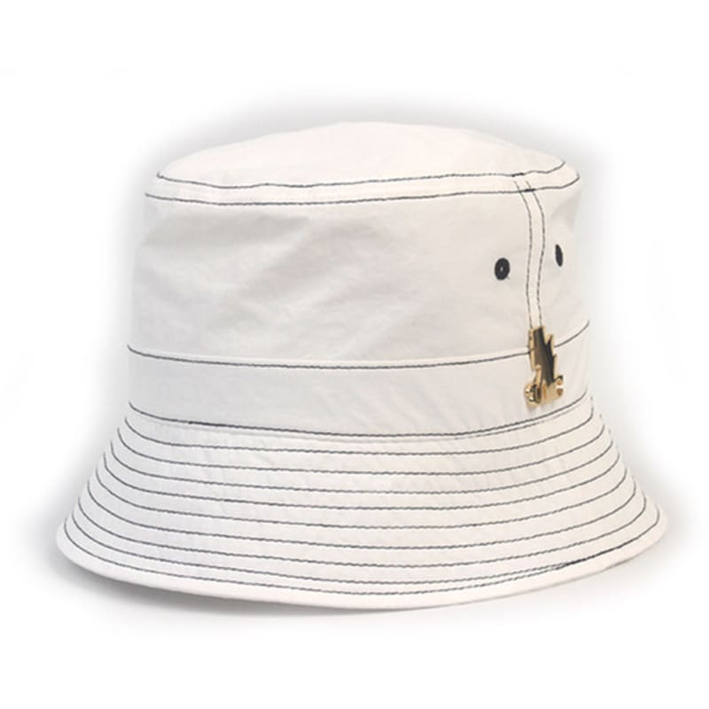 Universal Chemistry Stitch Poly White Bucket Hat