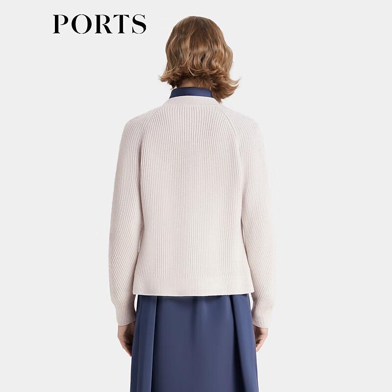 PORTS Women's V-Neck Ribbed Knit Cardigan