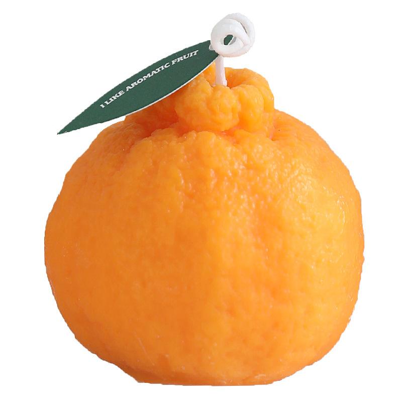 NEU Hässliche Orange Aromatherapie Kerzen Realistische Frucht Hochzeitsfeier Geschenke DIY Mode Foto Requisiten Gastgeschenke Desktop Dekorationen
