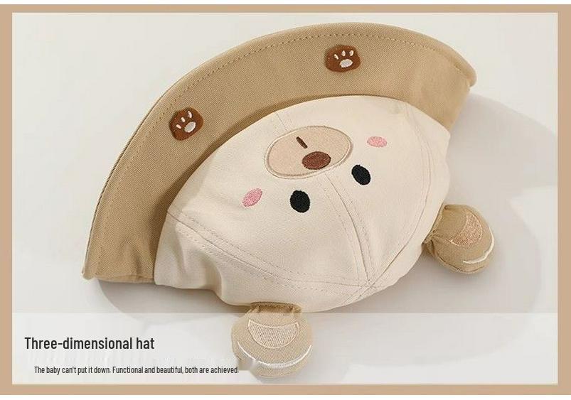 Baby Cartoon Bucket Hat: Spring/Autumn Sun Protection for Boys & Girls