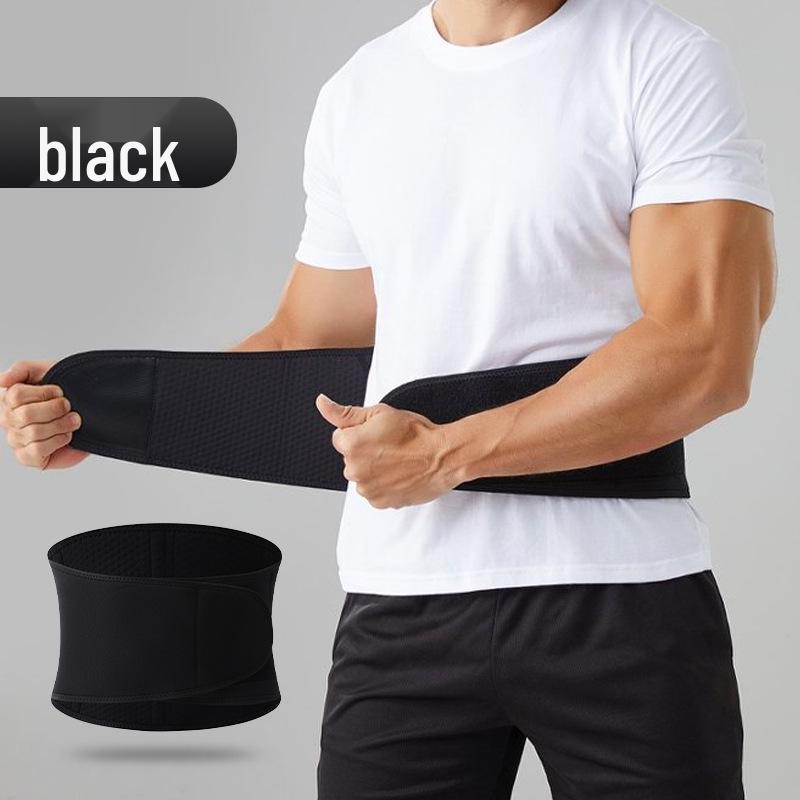 Unisex Three-Spring Lumbar Support: Breathable Weightlifting Waist Trainer for Fitness