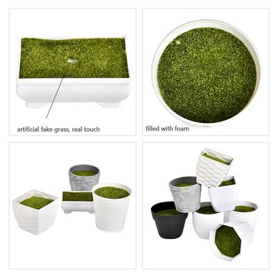 Creative Fake Flower Artificial Flower Potted Flower Pot with Foam Plastic Plant Pot Imitation Cement Basin DIY Accessories