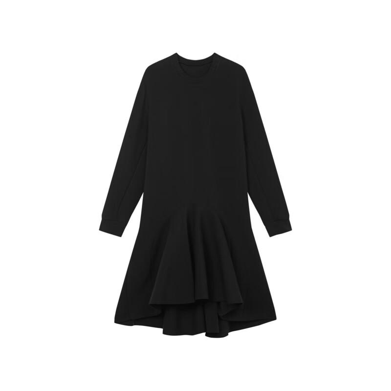 JNBY Asymmetric Loose Long Sleeve Dress