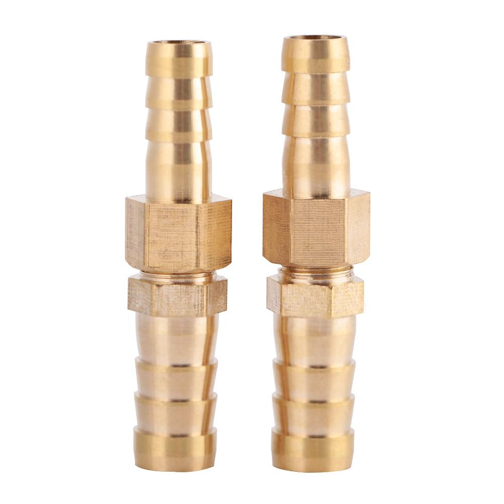 Brass Fitting Hose Barb Tail Reducer Reducing Plug Connector (8mm-8mm 4pcs)
