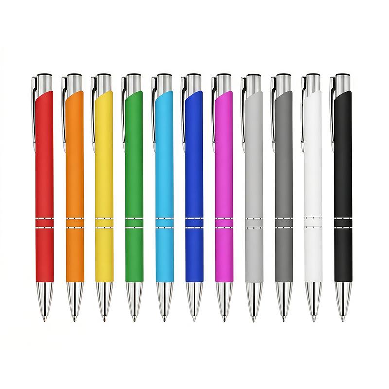 Customizable High-End Metal Ballpoint Pen with Logo and Retractable Neutral Core for Business & Signatures
