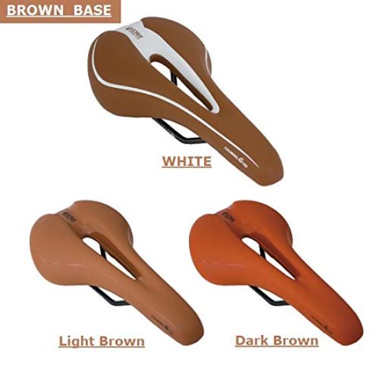 GORIX Bicycle Memory Foam Saddle Cushion Soft Compatible with Road Mountain and Others White x White [Thick Type] Bikes, Bikes, GX-C19