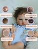 Wiedergeborene Babypuppe 50 cm/Geschenke für Mädchen/6 Zubehörteile