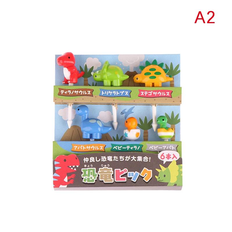 

6/8PCS Kids Cute Fruit Picks Needle Stick Toothpicks Mini Creative Fruit Cake Dessert Food Forks Lunch Box Decor Bento Accessory
