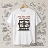 Factory Must Grow graphic T-shirt | Industrial pipes, train silhouette, Factorio Fan Merch