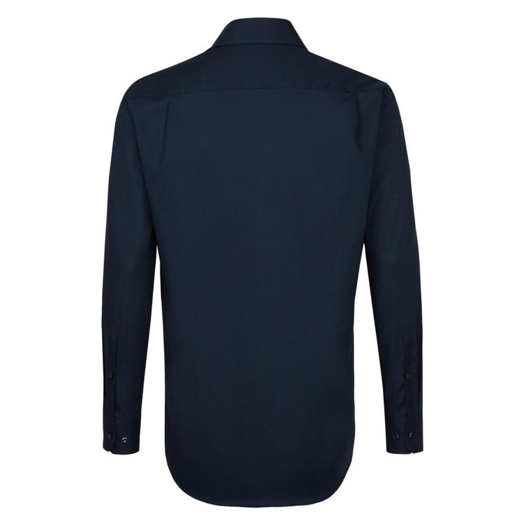 Seidensticker Mens Patch Contrast Panel Regular Formal Shirt
